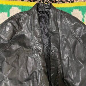 Black Leather Jacket xl - 1x